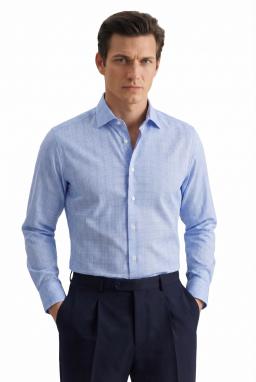 Фото рубашки Полуприлегающий силуэт Рубашка SEIDENSTICKER, цвет голубой