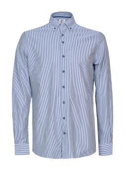 Фото рубашки Приталенный силуэт Рубашка R2, цвет синий