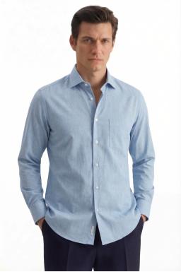 Фото рубашки Прямой силуэт Рубашка SEIDENSTICKER, цвет голубой